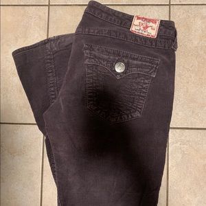 True Religion corduroy flares 32